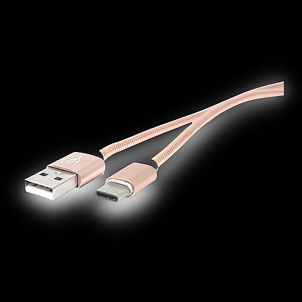 Rose Gold Rugged USB C Cable