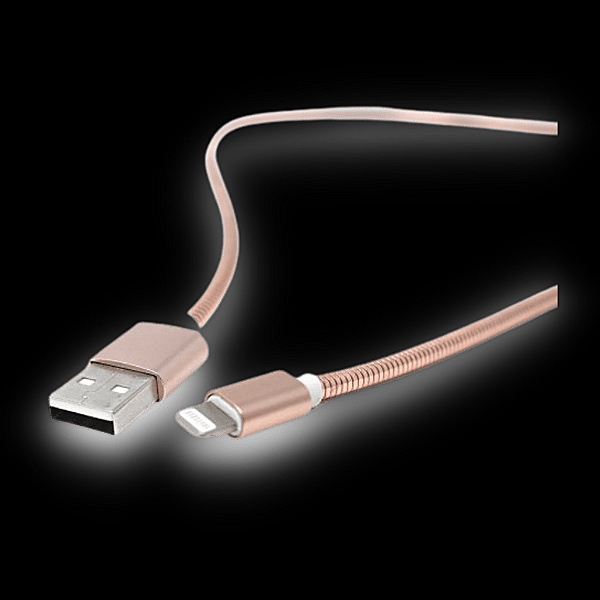 Rose Gold Rugged Lightning Cable