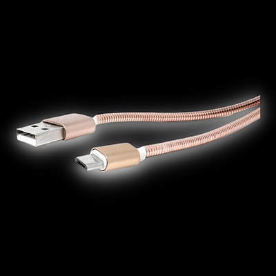 Rose Gold Micro Rugged USB Cable