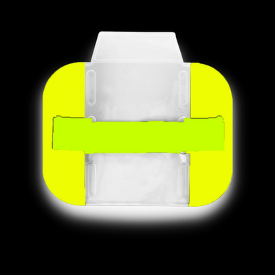 ID / SIA Licence Badge Holder - Arm Band High Vis Yellow